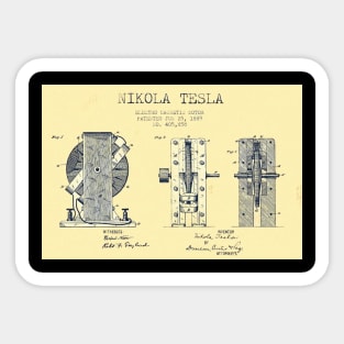 Nikola Tesla patent Sticker